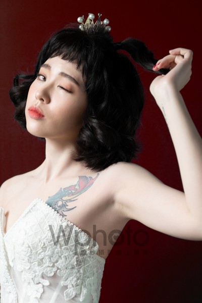 自助婚紗,sosi,樂林,新娘髮型,新娘造型,編髮,皇冠,